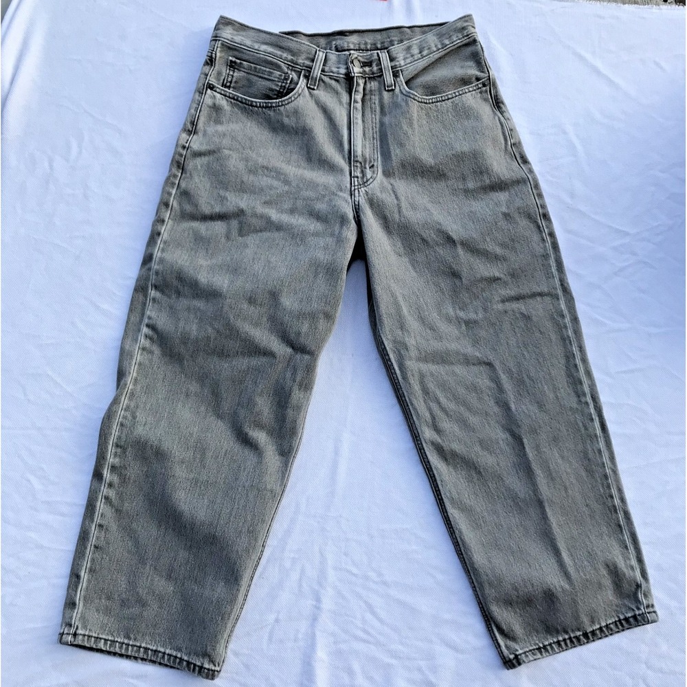 Levis 578 Jeans Mens 34x30 Gray Medium Wash Straight Leg Denim Pants Casual